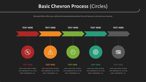 Basic Chevron Process Diagram Circles