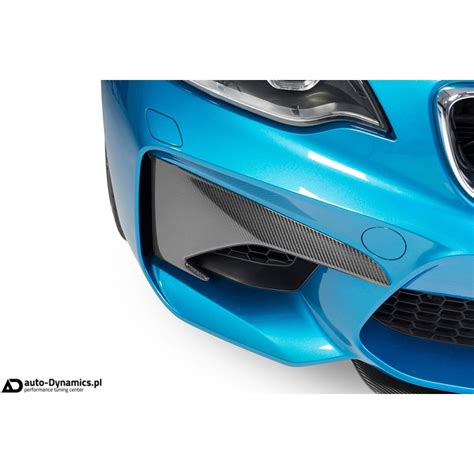 Nakładki Zderzaka Przedniego BMW M2 F87 Włókno Węglowe Carbon