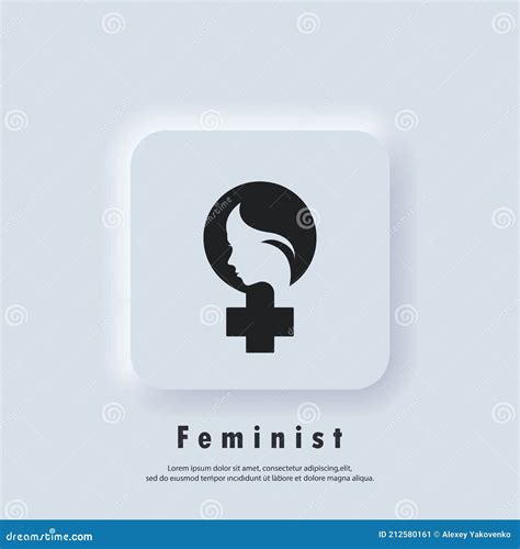 Feminist Icon Symbol Of Feminist Movement Female Symbol With Female