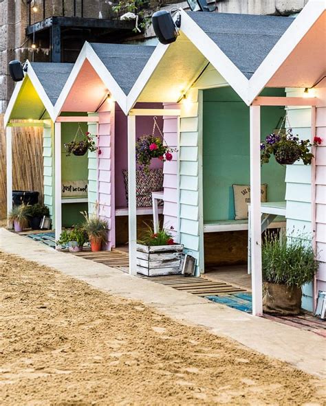 London Has A Beach Complete With Pastel Beach Huts Castles In