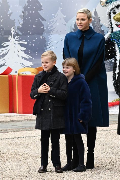 The Prince And Princess Of Monaco Attend The Christmas Tree Ceremony