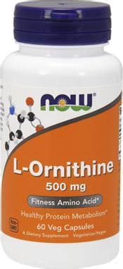 NOW L-Ornithine 500 мг — купить орнитин недорого в Москве