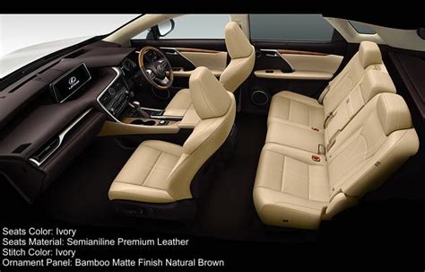 New Lexus RX200t Version-L interior color photo, image, seat colour picture