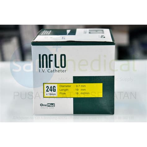 Jual Onemed Inflo Iv Catheter G X Mm Jarum Infus Per Pcs