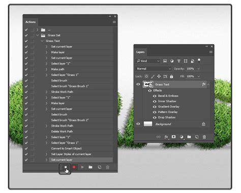 How To Create A Grass Action Text Effect In Adobe Photoshop Graficznie