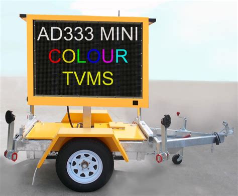 Full Color Portable Led Sign Vms Trailer For Hire In Perth Ad Engineering