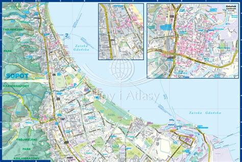 GDAŃSK SOPOT MAPA KIESZONKOWA LAMINOWANA EXPRESSMAP