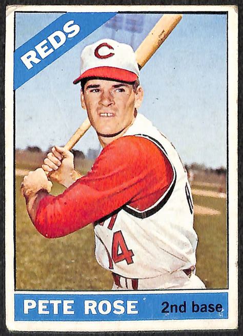 Lot Detail Lot Of 5 Topps Pete Rose Baseball Cards Including 1963