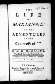 Vie De Marianne English The Life Of Marianne Or The Adventures Of