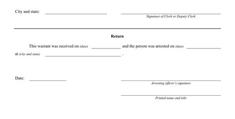 Arrest Warrant Form ≡ Fill Out Printable Pdf Forms Online