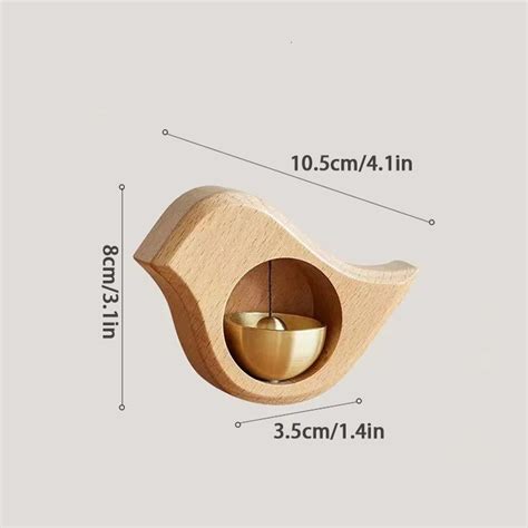 Decorative Objects Figurines Wooden Doorbell Bird Bell Wind Chimes ...