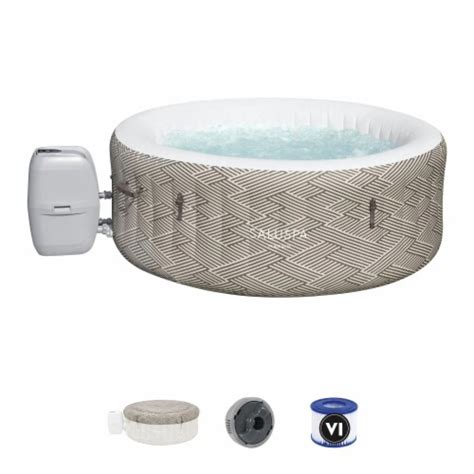 Bestway Madrid SaluSpa 4 Person Inflatable Hot Tub W 120 AirJets App Control 1 Piece Frys