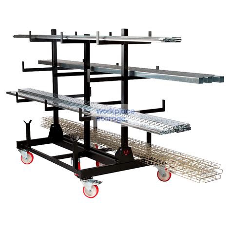 Pipe Trolley 2000kg Capacity Workplace Storage