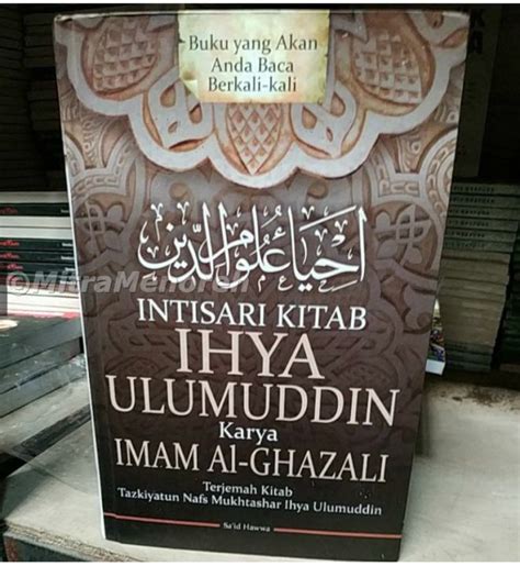 Buku Intisari Kitab Ihya Ulumuddin Karya Imam Al Ghazali Lazada Indonesia