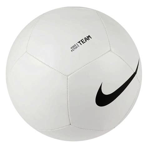 Nike Pitch Team Soccer Ball White Black Dh Authenticsoccer