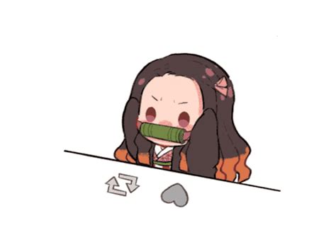 Nezuko Tapping Repost And Heart 