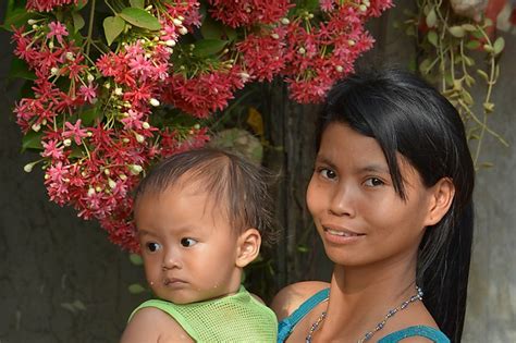 Portrait Portraits Enfants Sihanoukville Kampong Som Cambodge