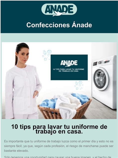 Anadeshop Tips Para Lavar Tu Uniforme De Trabajo En Casa Milled