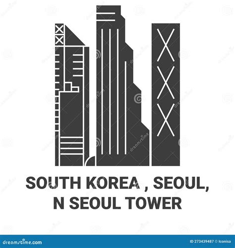 Illustration Of Lotte World Tower Famous Contemporary Building In