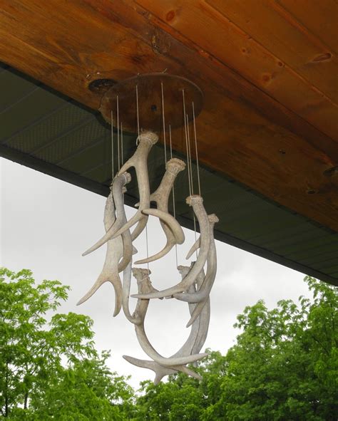 Repurposed In Iowa: Whitetail Deer Shed Antler Wind Chime Great For ...