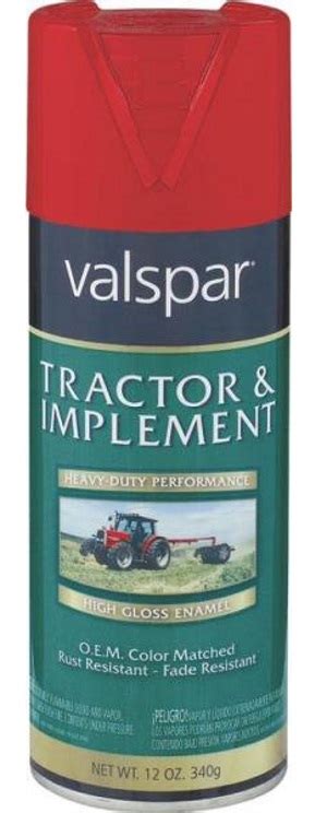 Valspar Interior Exterior Tractor And Implement Enamel Spray