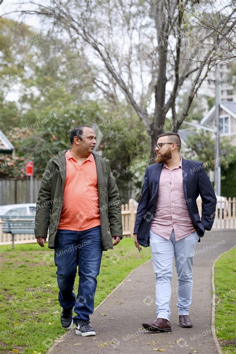 People Talking In Park