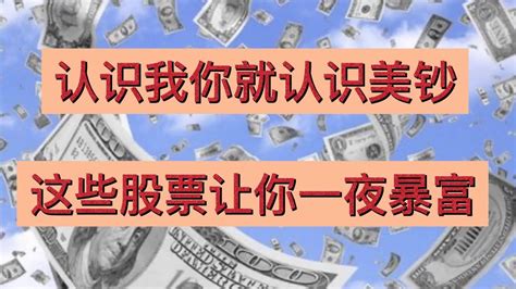 几只一夜暴富的股票详解，大牛股是这样产生的，想发财的朋友不要错过哦 Youtube