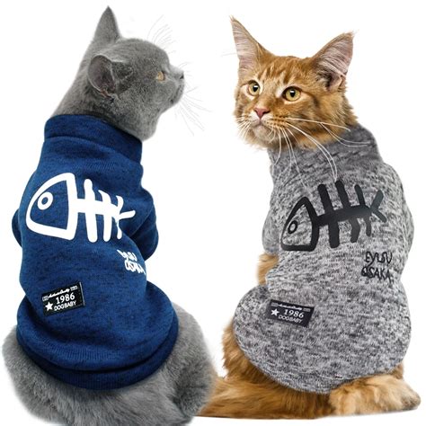 Cute Cat Clothing Winter Pet Puppy Dog Clothes Hoodies For Small Medium