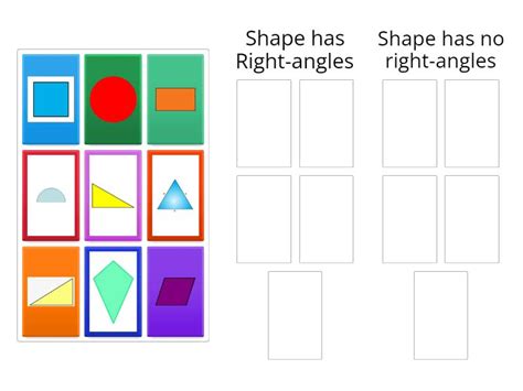 2D Shape: Right-angles - Group sort