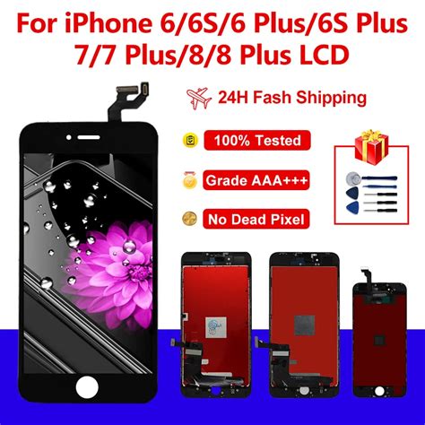 AAA Quality LCD Display For IPhone 6 6S 7 8 6splus 7plus 8plus Touch