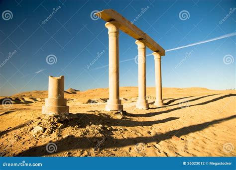 Ancient ruins of Egypt stock photo. Image of sahl, egypt - 26023012