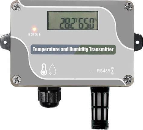 Temperature And Humidity Sensor With Lcd Display And Modbus Rs