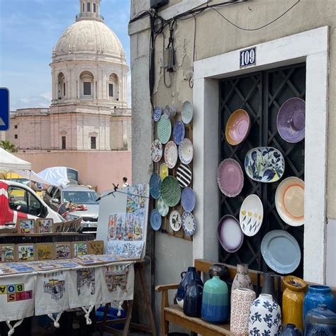 Feira Da Ladra Flea Market In Lisboa