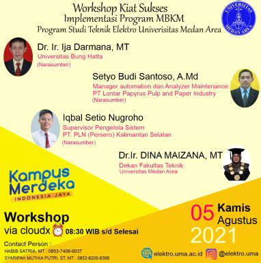 Workshop Kiat Sukses Implementasi Program MBKM Program Studi Teknik