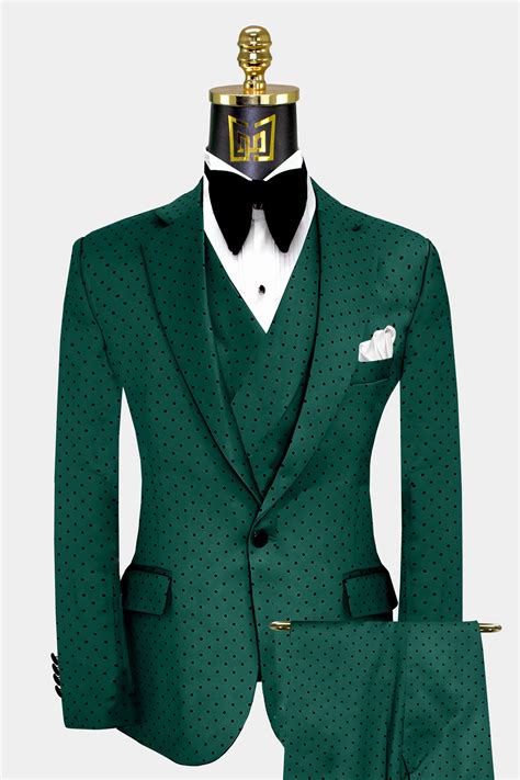 Emerald Green Polka Dot Suit Gentlemans Guru