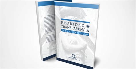 Libro Probidad Y Transparencia En El Poder Judicial