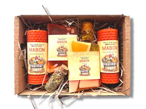 Magical Mabon Event Box With Altar Candles Soap Candle Dressing Kit