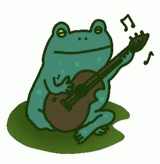 Frog Music Sticker - Frog Music Musical - Discover & Share GIFs