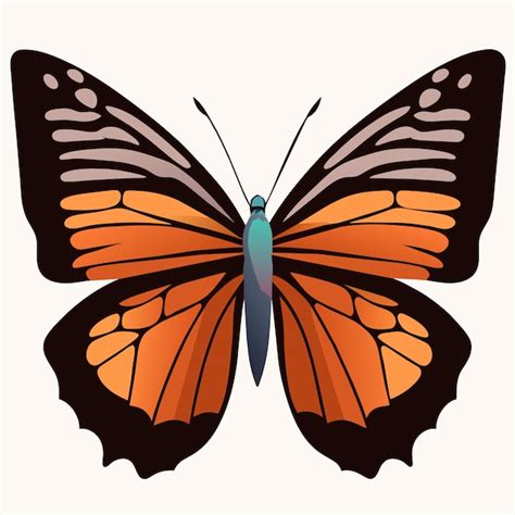 Premium Vector Digital Monarch Butterfly Art Download Now