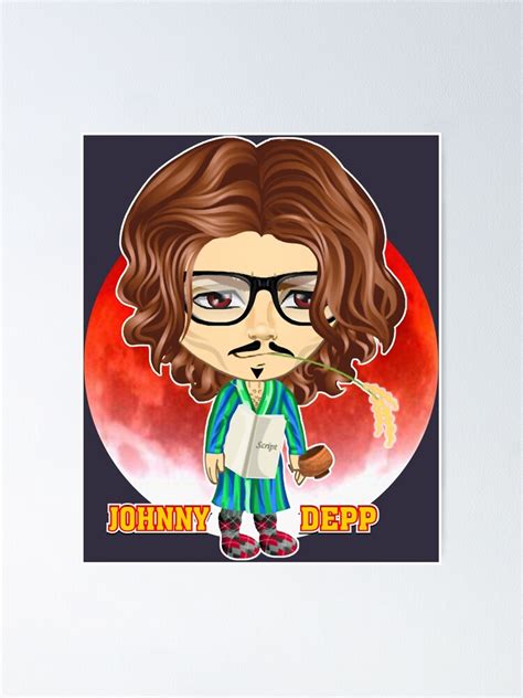 Póster Abandono de la escuela de belleza Modelo gay Soy Johnny Depp 0812 Retro de