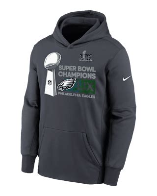 Philadelphia Eagles Super Bowl LIX Champions Trophy Collection Big Kids' Nike NFL Pullover ...