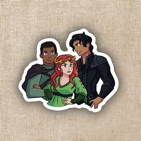 Casteel, Poppy, and Kieran Sticker - From Blood & Ash | KoT – Kingdom