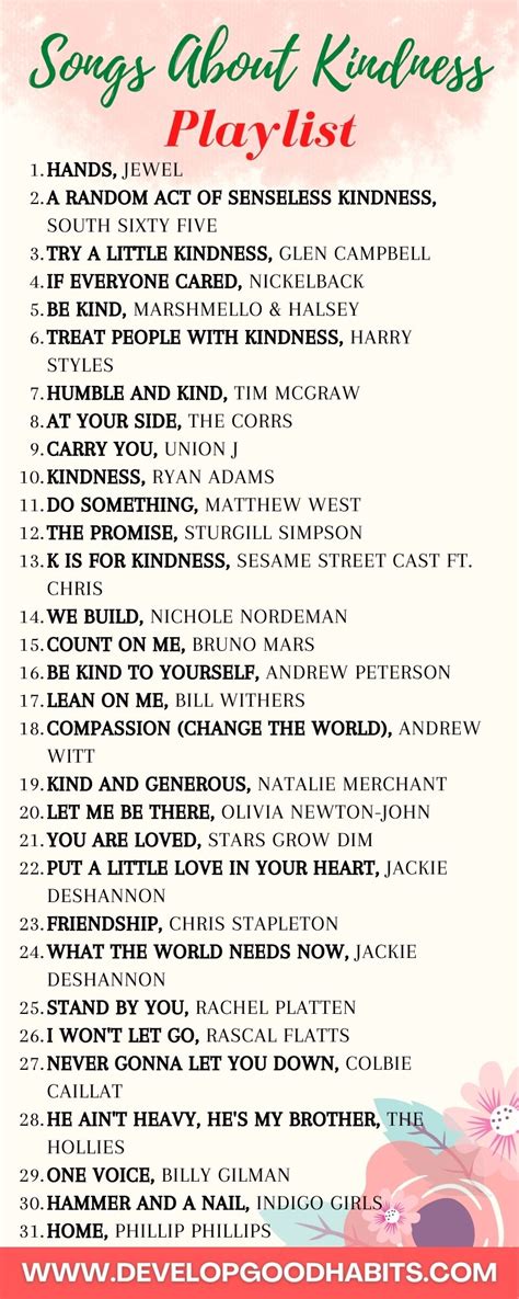 31 Songs About Kindness and Caring for Others