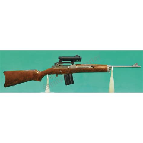 Ruger Mini 14 Inox Semi Auto Rifle 1985 And Aimpoint Mark Iii Cal 223 Rem