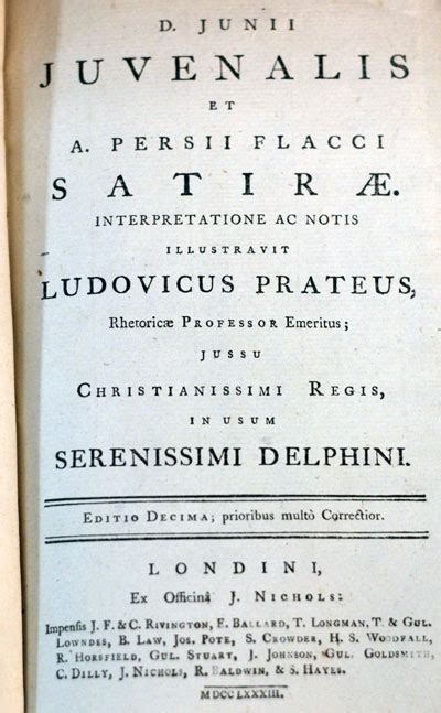 The Satires of Juvenal and Persius (1783) – GOHD Books