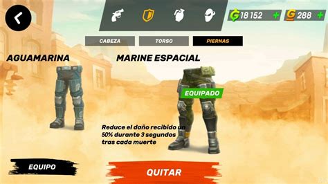 Guns of Boom vale la pena comprarse el pantalón Marine espacial