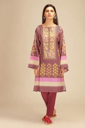 Khaadi Piece Custom Stitched Suit Purple Pvj Khaadi