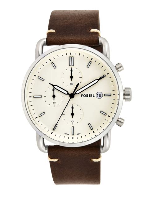 Buy Fossil Fs The Commuter Chrono Brown Watch For Men Online