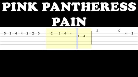 Pink Pantheress Pain Easy Guitar Tabs Tutorial YouTube