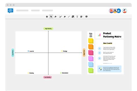 Product Positioning Matrix Free Template | Conceptboard